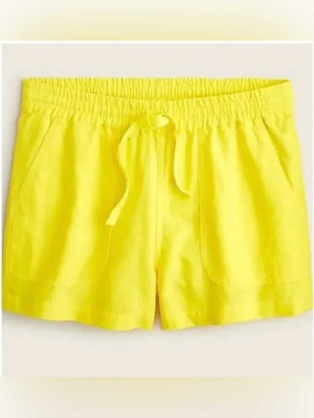 J.Crew Seaside Short in Linen Blend Lightweight Drawstring Shorts - Size Small